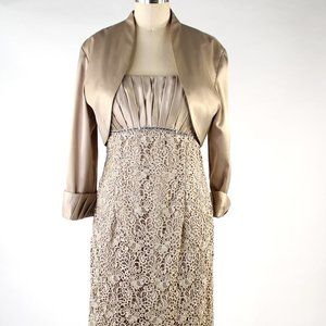 Bronze Color Elegant Dress